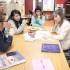 Literary Magazine Club having their weekly meeting in Mr.Fallaw’s room.
