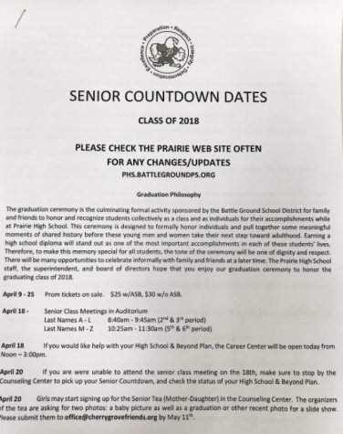 Senior Meeting and Countdown