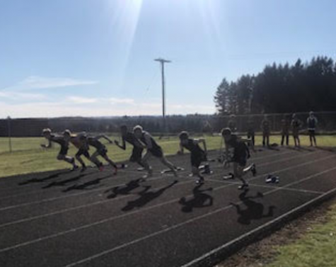Prairie Track Competes Against Kelso In League Meet
