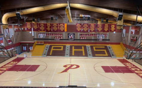 Athletic achievements showcased in Prairies Main Gym.