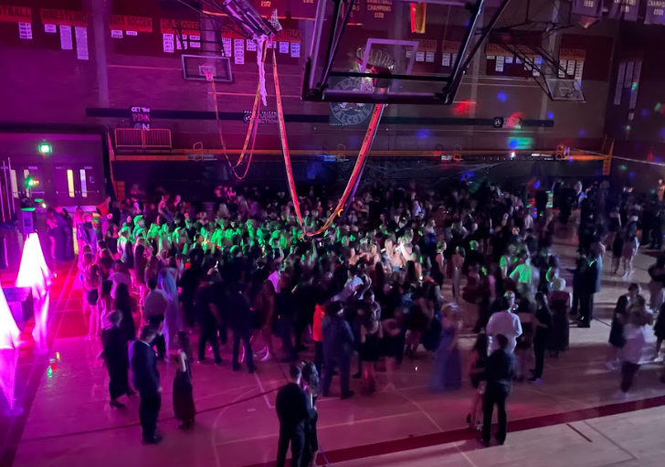 Prairie Students grooving to the DJ on October 21st, an hour and a half into the dance.