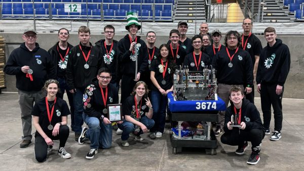 Prairie High School’s Robotics Team, Cloverbots, at their most recent tournament on Saturday March 9th. 