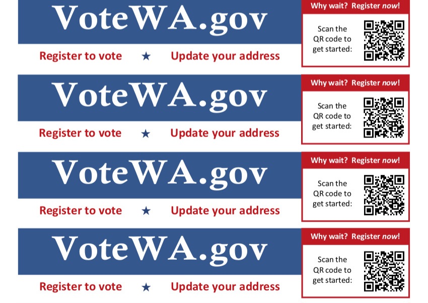 Register QR code on VoteWA.gov