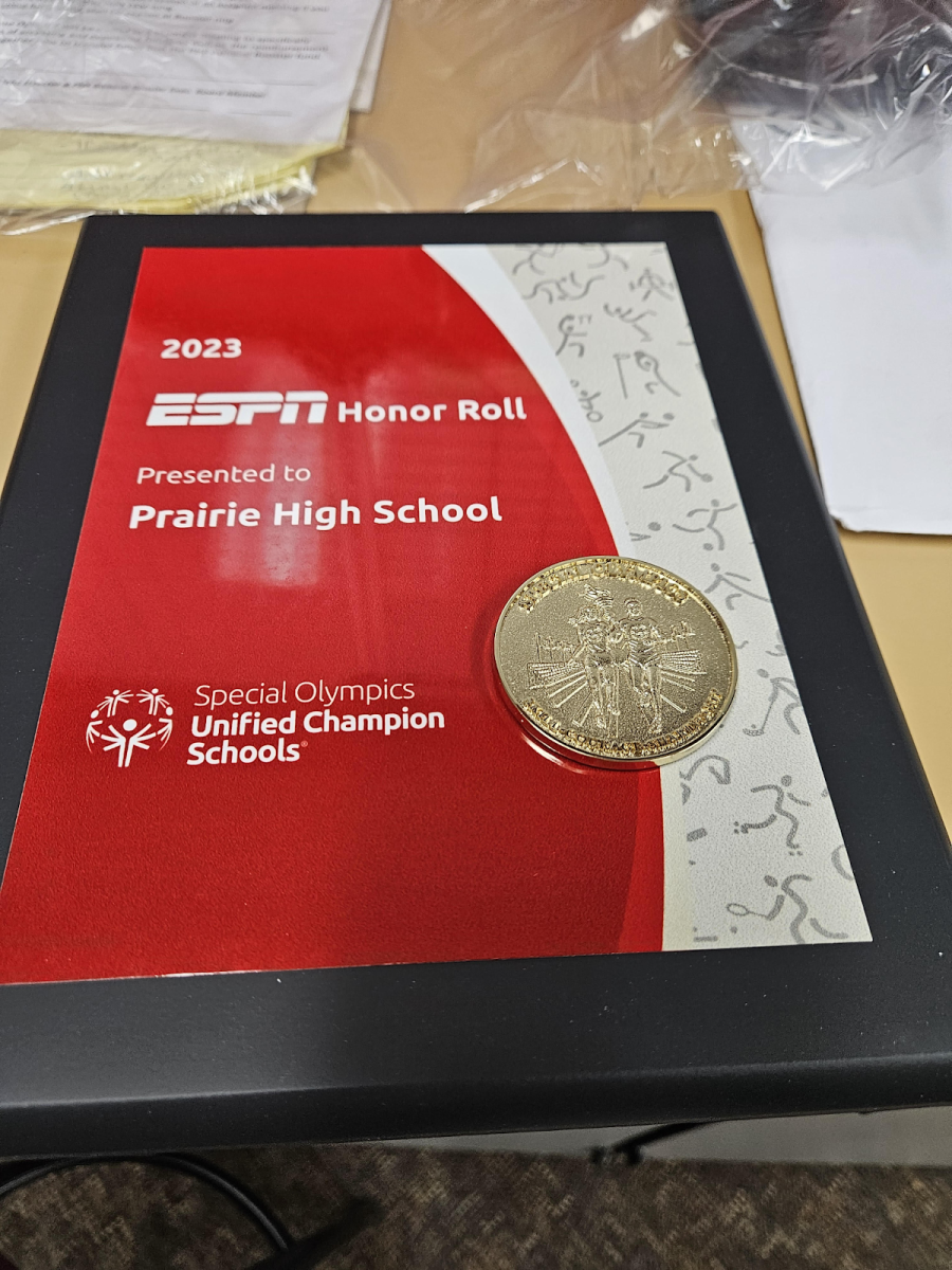 Prairie High School's unified team received the National ESPN Honor Roll award from the Special Olympics after the 2023 season.