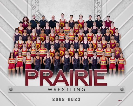 Prairie High School 2023 Wrestling in a  Team. photo 