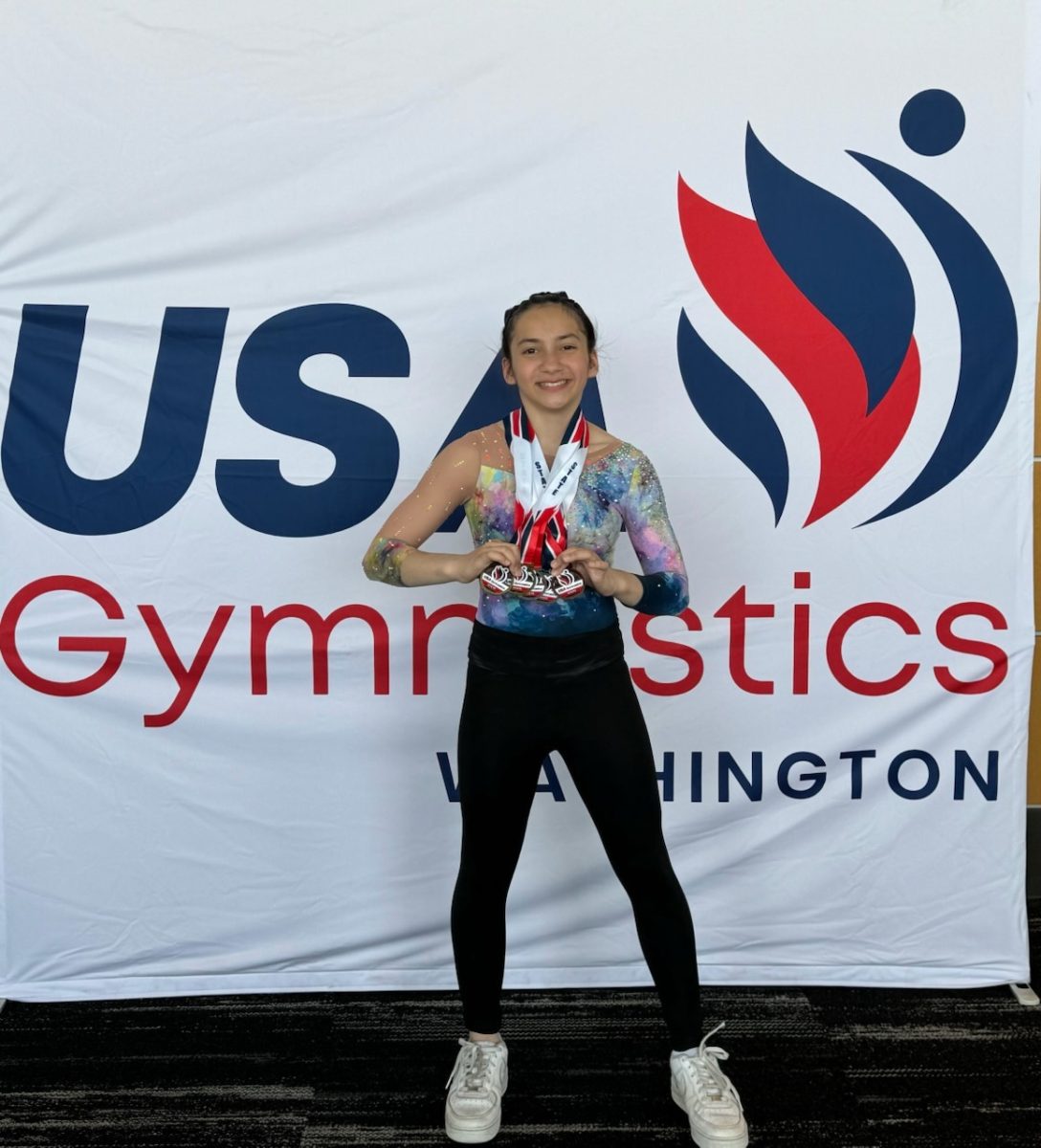 A Perfect Win: Kaia-Lynn Quinata placed 1st place for the state competition in her level 6 year back in 2023-2024.
