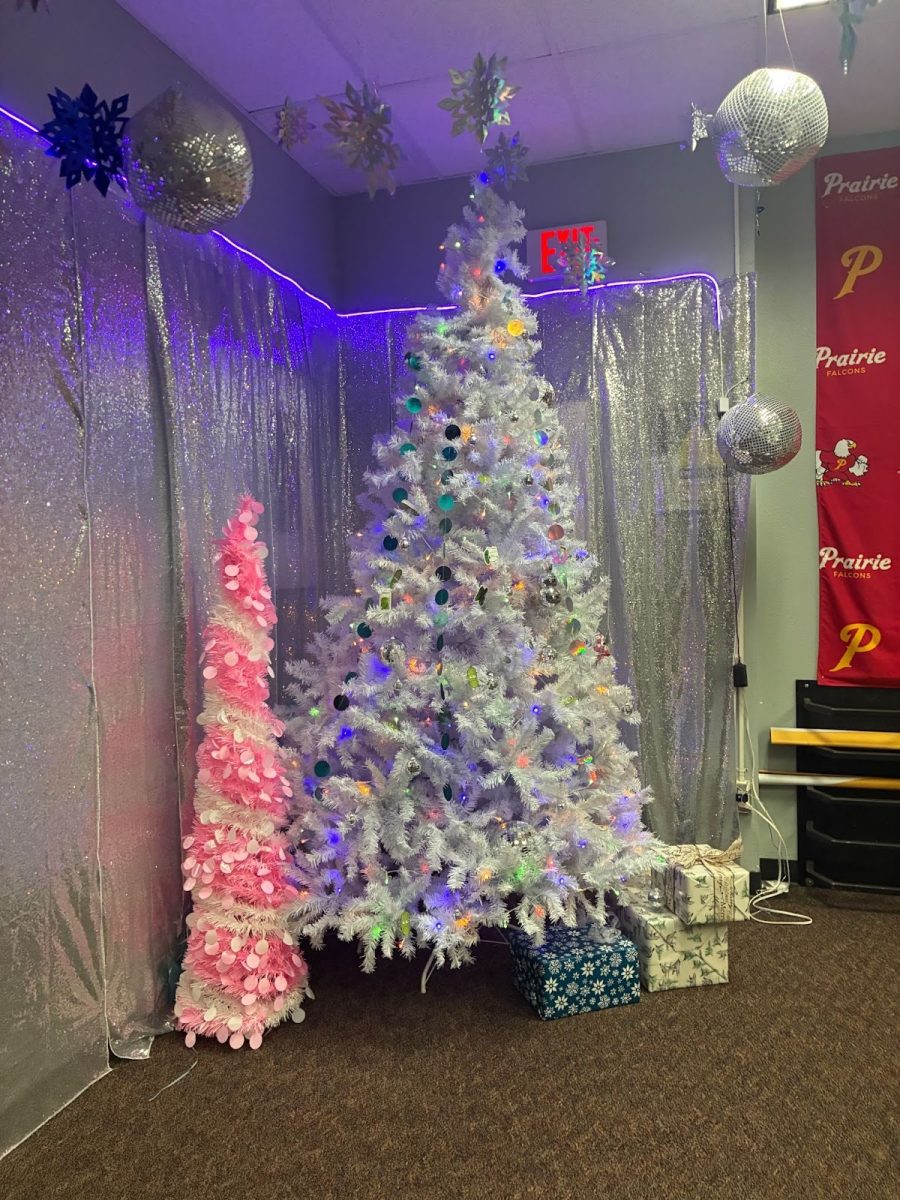 Prairie’s main office TA’s decorated these trees in festive fashion to spread christmas spirit and welcome everyone to Prairie.
