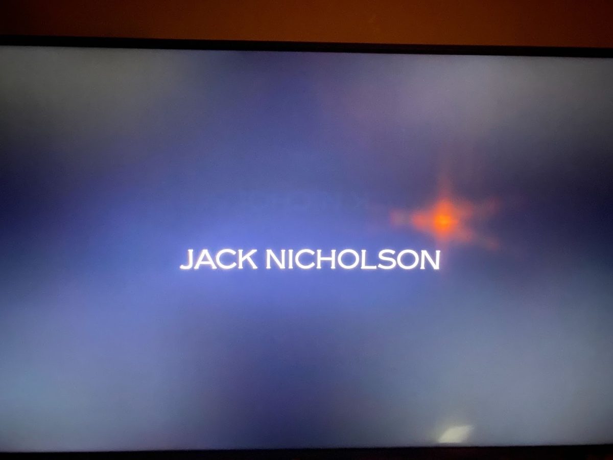 Photo is the end credits from The Bucket List film on Netflix. It shows Jack Nicholson's name.

