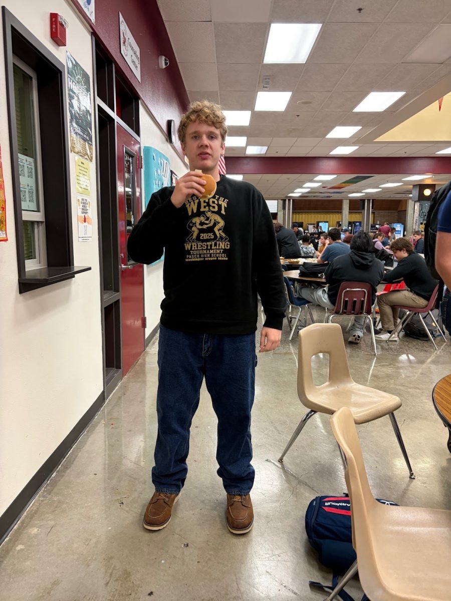 Sophomore Isaac Hassleblad dressed for the day
