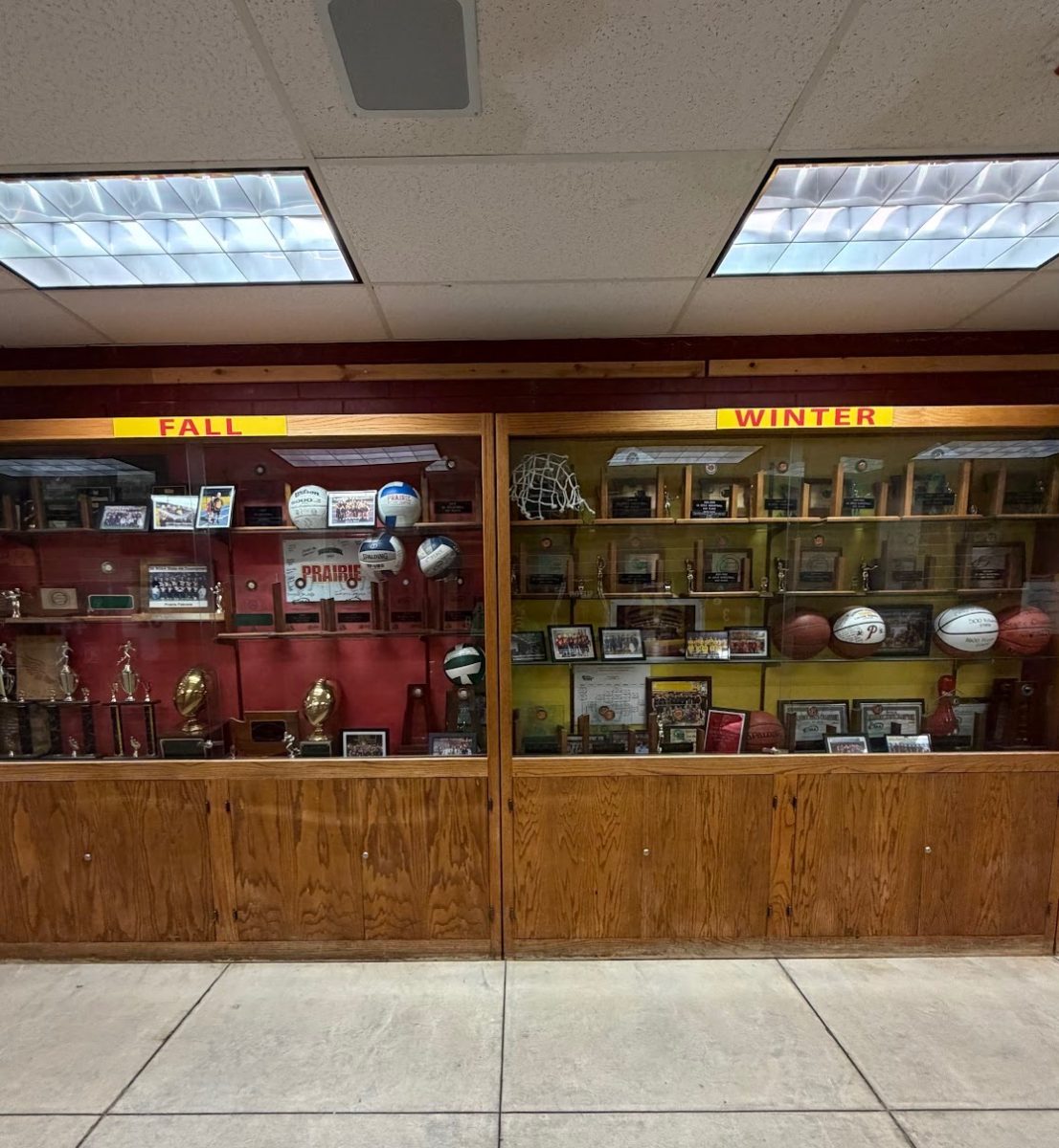 Photo of some of prairies trophies over the years.
