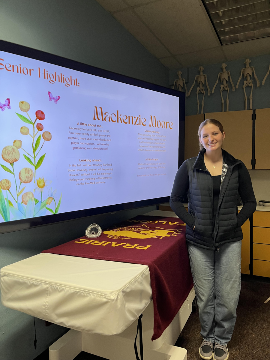 
Mackenzie Moore post grad plans is to pursue in Pre-Medical and continue her passion in 
playing Softball.

